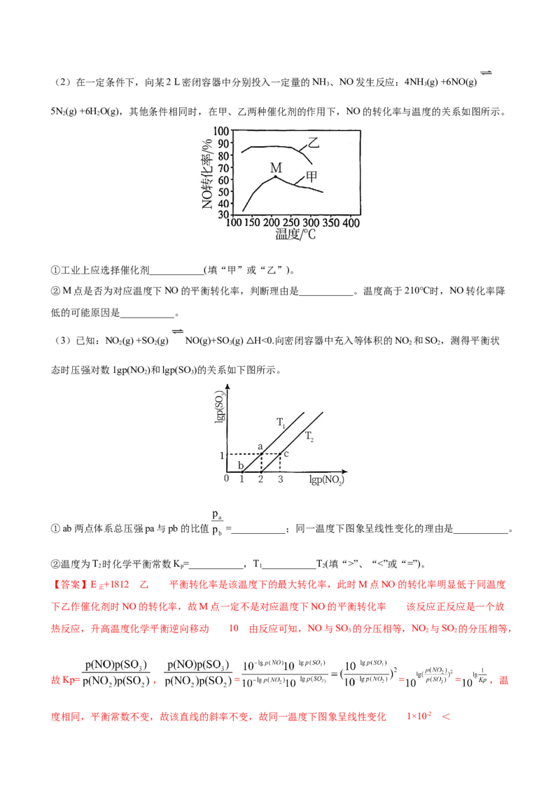 专题14化学反应原理综合-2021年高考真题和模拟题化学分项汇编（解析版）_05高考化学_新高考复习资料_2022年新高考资料_2021年高考真题和模拟题化学分项汇编（全国通用）