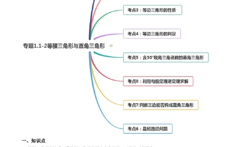 专题1.1-2等腰三角形与直角三角形（讲练）-简单数学之八年级年级下册同步讲练（原卷版）（北师大版）_北师大初中数学_8下-北师大版初中数学_旧版-可参考_06专项讲练
