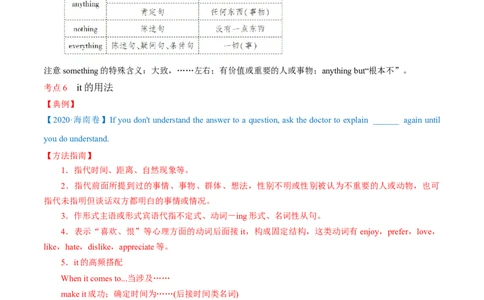 专题15代词第15讲-代词---2022年高考英语一轮复习讲练测（新教材新高考）（讲）（学生版）_03高考英语_新高考复习资料_2022年新高考资料_2022年新高考英语一轮复习