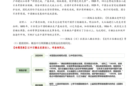 专题16比较异同类非选择题（原卷版）_07高考历史_2025年新高考资料_二轮复习_2025年高考历史二轮热点题型归纳与变式演练（新高考通用）3396109