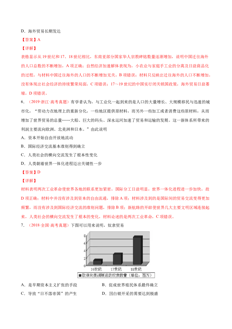 专题15人口迁徙、文化交融与认同（解析版）-备战2023年高考历史一轮复习考点微专题（新高考地区专用）_07高考历史_新高考复习资料_2023年新高考复习资料