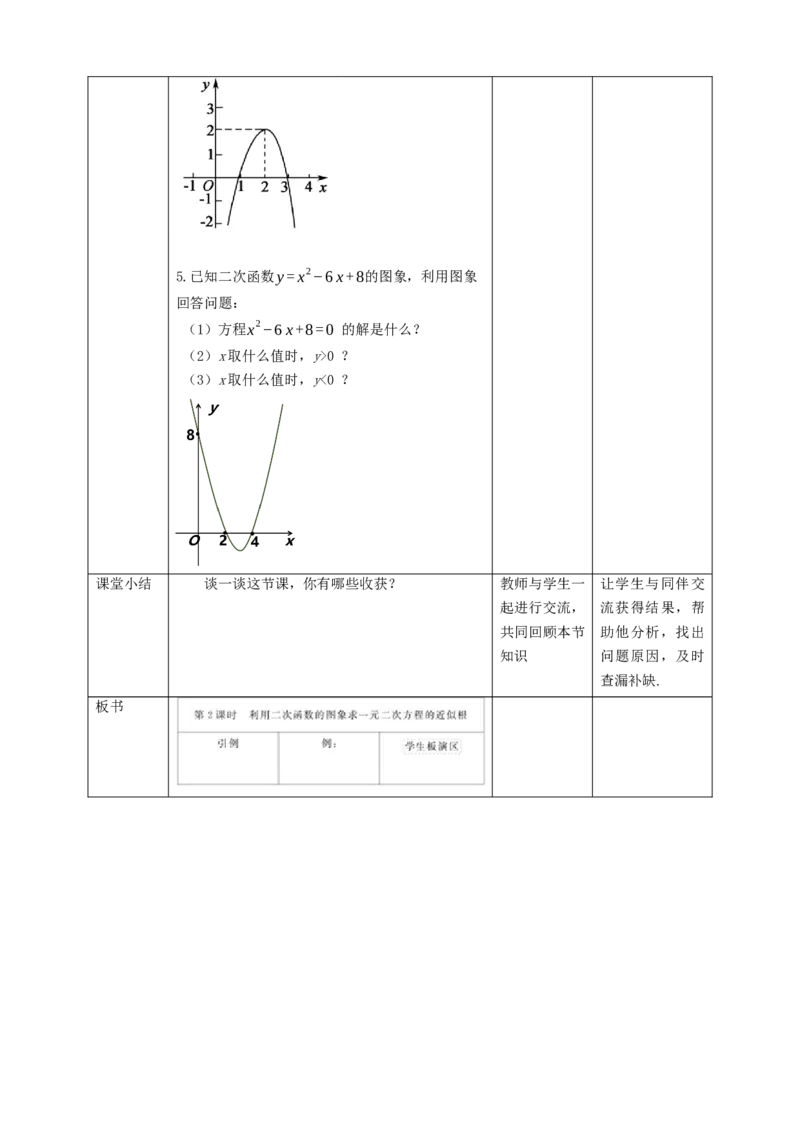 2.5.2二次函数与一元二次方程教学设计_北师大初中数学_9下-北师大版初中数学_02课件_精品课件（第1套）配套教案_教案