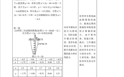 2.5.2二次函数与一元二次方程教学设计_北师大初中数学_9下-北师大版初中数学_02课件_精品课件（第1套）配套教案_教案