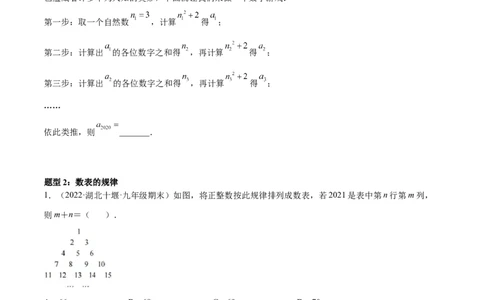 专题08探究与表达规律（八大题型）专项讲练（原卷版）_北师大初中数学_7上-北师大版初中数学_7上-初中数学北师大（旧版）赠送_06专项讲练