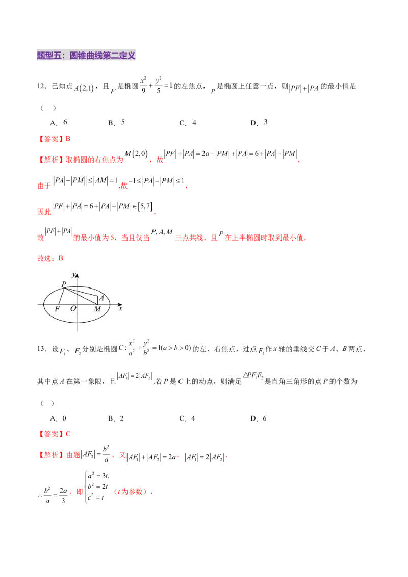 专题18圆锥曲线核心考点压轴小题全面梳理与分类解析（练习）（解析版）_02高考数学_2025年新高考资料_二轮复习_上好课2025年高考数学二轮复习讲练测（新高考通用）3379306