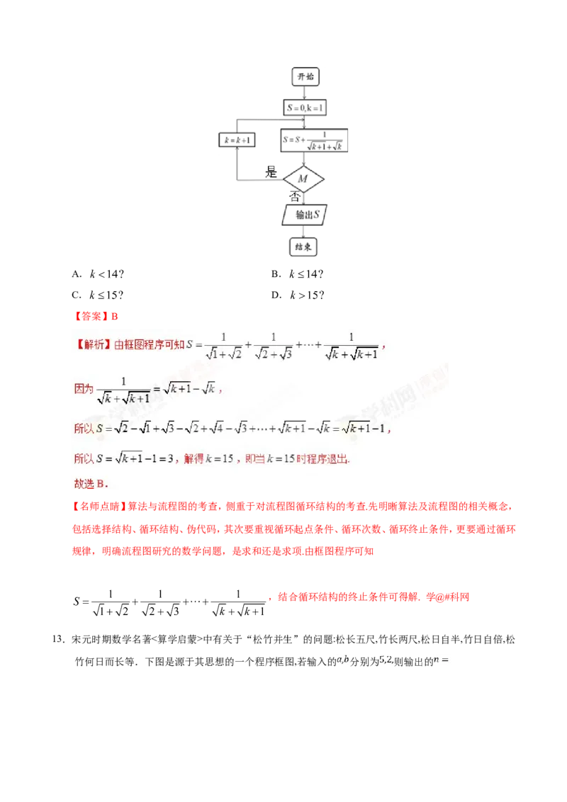 专题13算法初步、推理与证明、数系的扩充与复数的引入-备战2019年高考数学（文）之纠错笔记系列（解析版）_02高考数学_新高考复习资料_2022年新高考资料_2022年一轮复习各版本_304