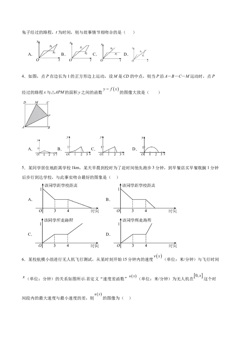 专题13函数的图象(一)(含2021-2023高考真题)(原卷版)_02高考数学_2024年新高考资料_3.2024专项复习_2024年新高考数学之函数专项重难点突破练（新高考专用）