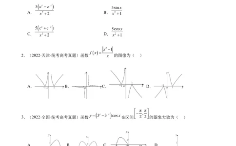 专题13函数的图象(一)(含2021-2023高考真题)(原卷版)_02高考数学_2024年新高考资料_3.2024专项复习_2024年新高考数学之函数专项重难点突破练（新高考专用）