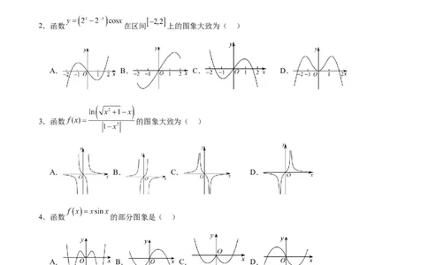 专题13函数的图象(一)(含2021-2023高考真题)(原卷版)_02高考数学_2024年新高考资料_3.2024专项复习_2024年新高考数学之函数专项重难点突破练（新高考专用）