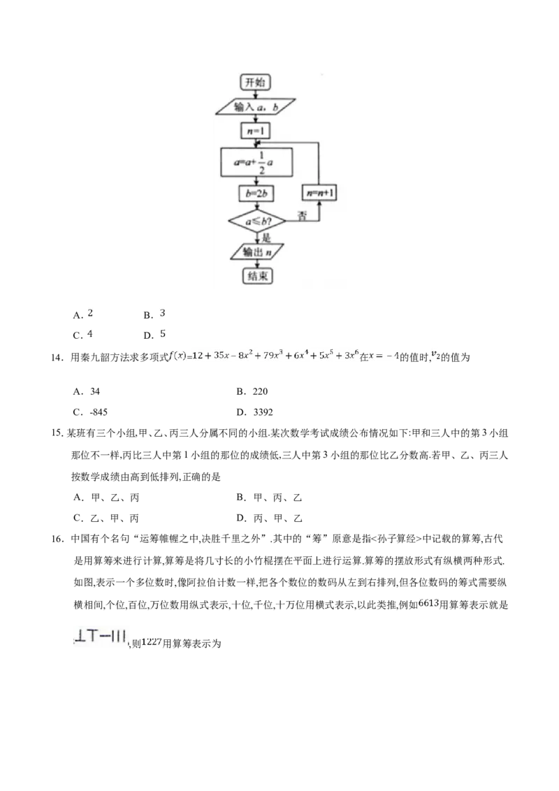 专题13算法初步、推理与证明、数系的扩充与复数的引入-备战2019年高考数学（文）之纠错笔记系列（原卷版）_02高考数学_新高考复习资料_2022年新高考资料_2022年一轮复习各版本