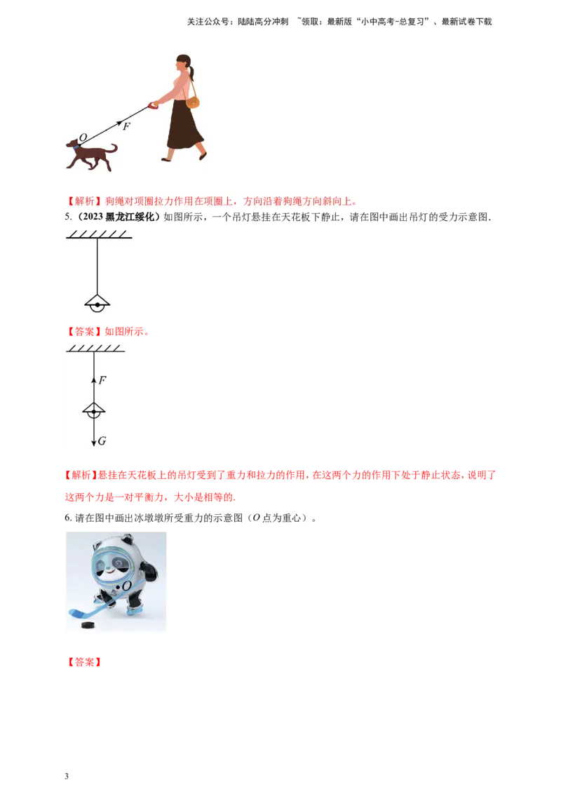 专题22力学作图类问题（解析版）_02中考总复习（2026版更新中）_04-物理-中考总复习_2024年中考复习资料_二轮复习