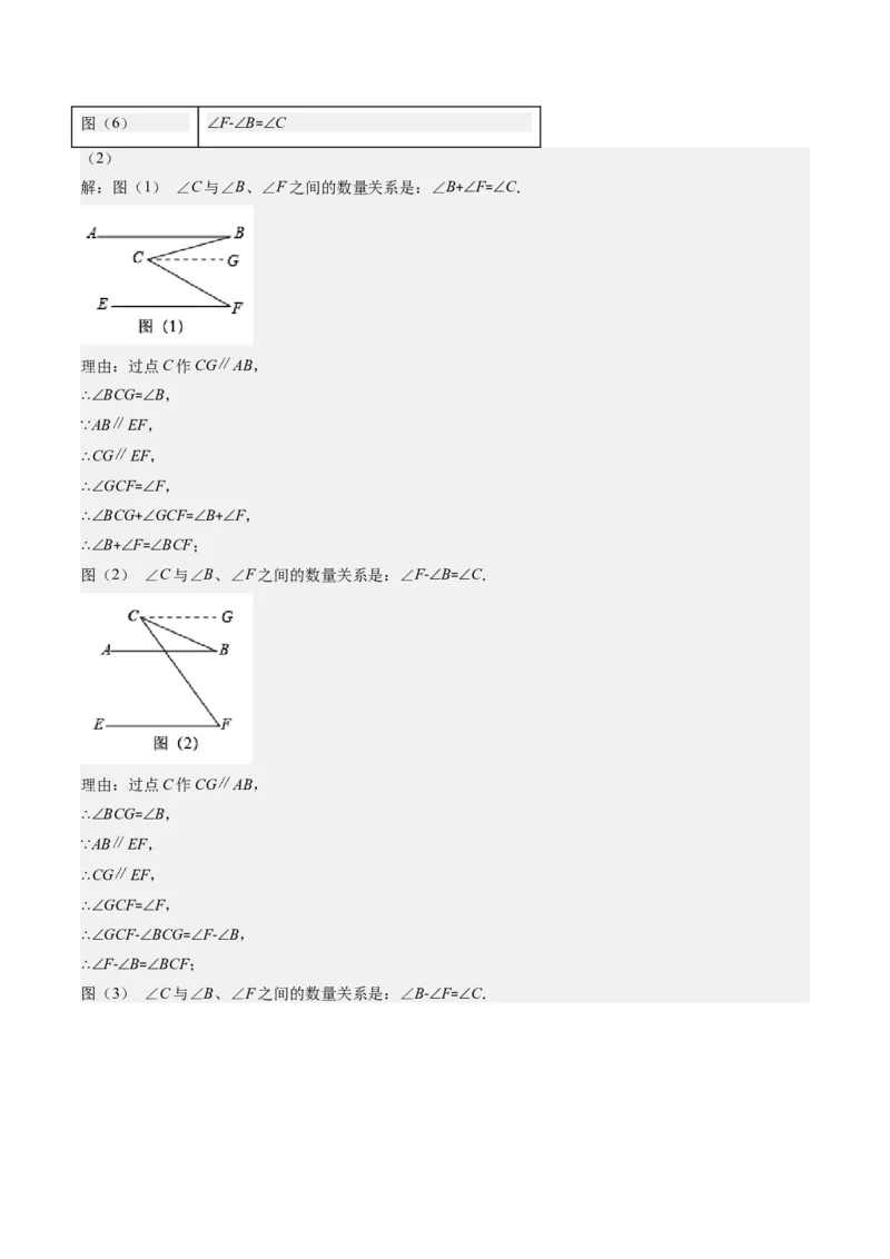 7.3讲解题技巧专题：平行线中有关拐点问题(4类热点题型讲练)（解析版）_北师大初中数学_8上-北师大版初中数学_旧版_05习题试卷
