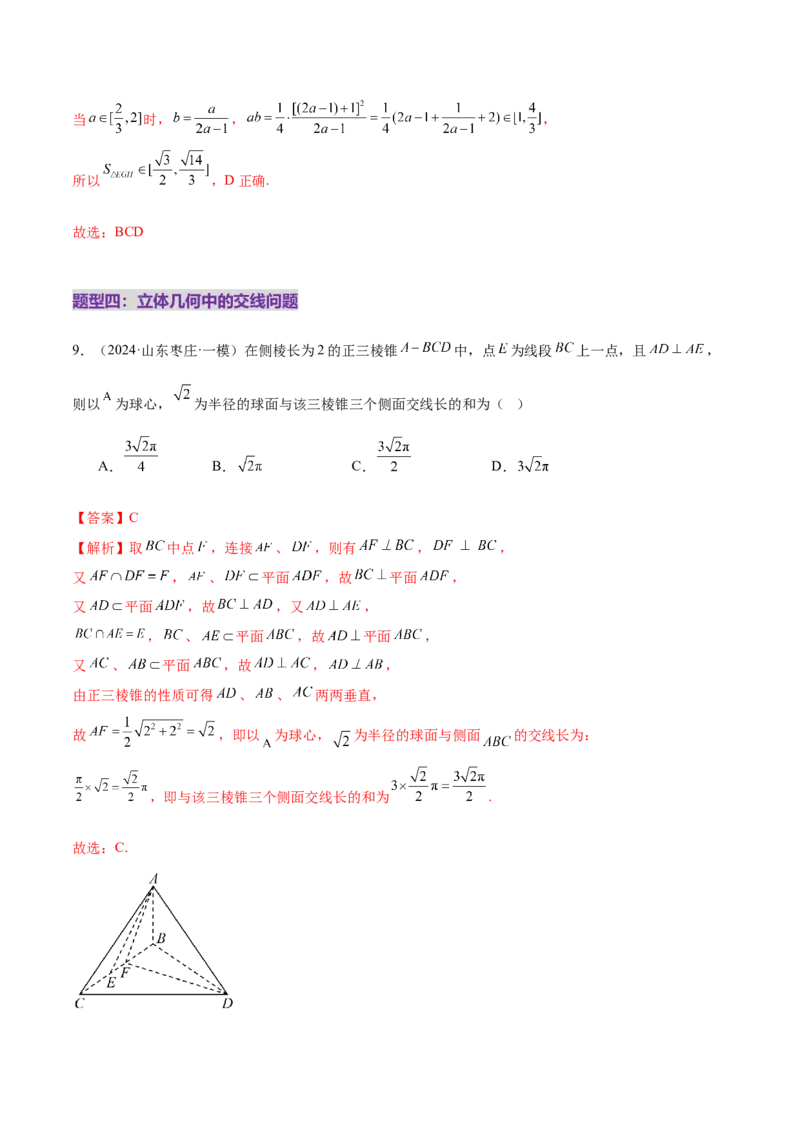 专题14立体几何常见压轴小题全面总结与归纳解析（练习）（解析版）_02高考数学_2025年新高考资料_二轮复习_01高考语文等多个文件