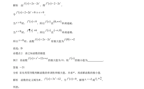 专题15导数与函数的极值、最值（思维导图+知识清单+核心素养分析+方法归纳）_02高考数学_2025年新高考资料_一轮复习