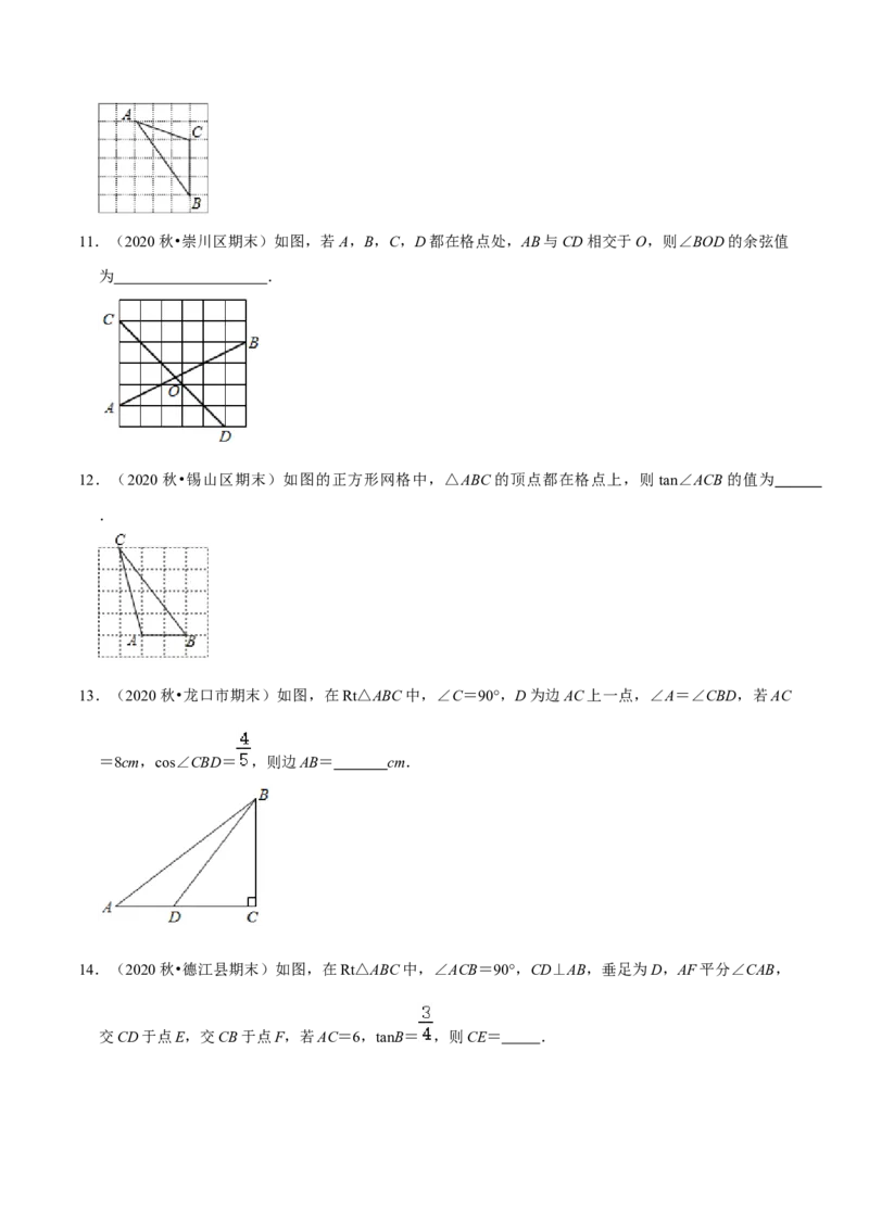 专题01锐角三角函数（原卷版）-挑战压轴题九年级数学下册压轴题专题精选汇编（北师大版）_北师大初中数学_9下-北师大版初中数学_06专项讲练