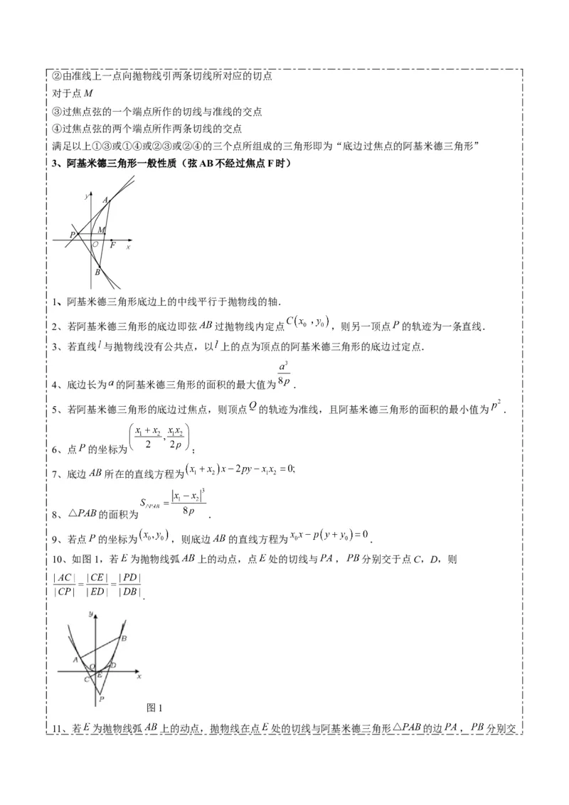 专题14阿基米德三角形与椭圆、双曲线焦点三角形内切圆问题（3大题型）-2025年高考数学二轮热点题型归纳与变式演练（新高考通用）（解析版）_02高考数学_2025年新高考资料_二轮复习