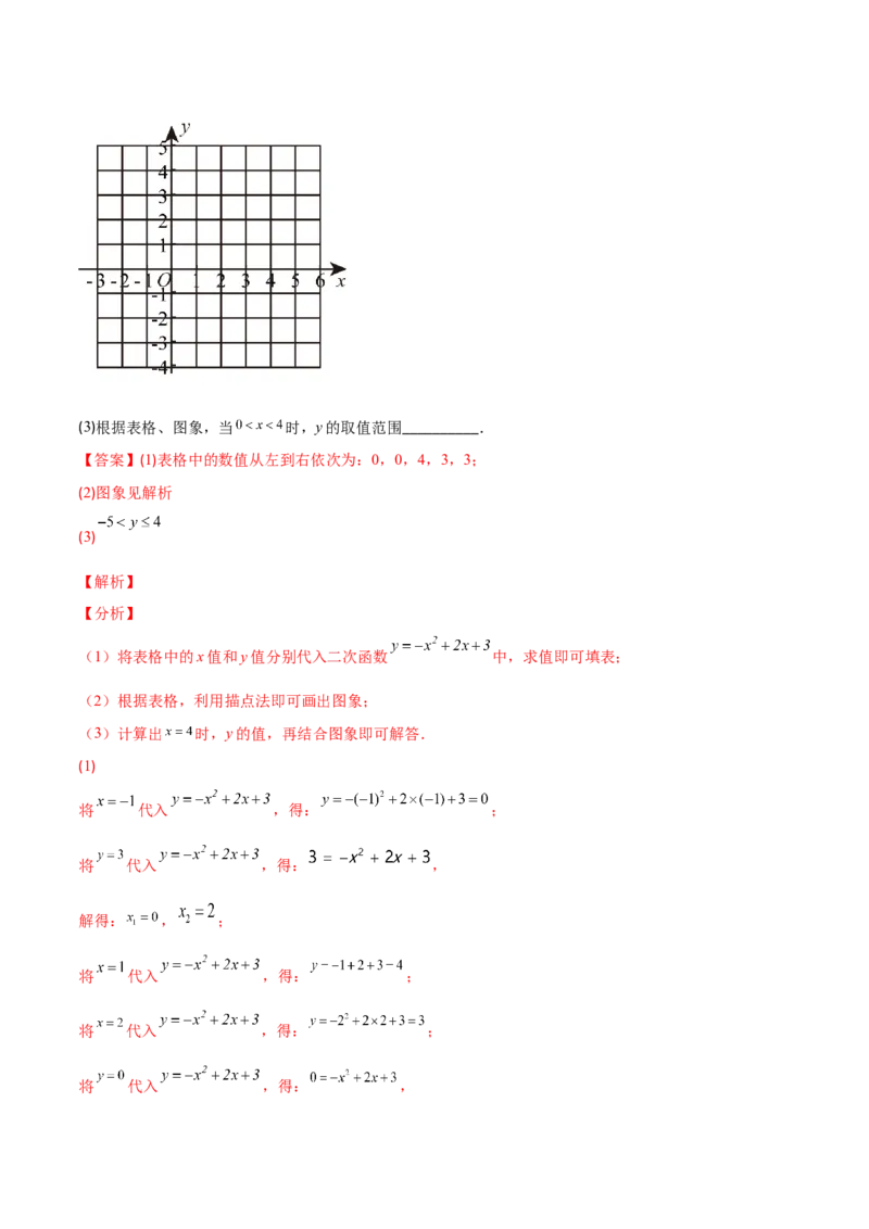 专题05二次函数y=ax&sup2;+bx+c的图像和性质(解析版)（重点突围）_北师大初中数学_9上-北师大版初中数学_06专项讲练_学霸满分2022-2023学年九年级数学上册重难点专题提优训练（北师大版）