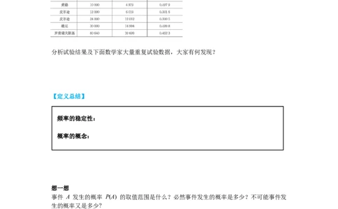 6.2第2课时抛硬币试验导学案_北师大初中数学_7下-北师大版初中数学_7下-初中数学北师大版（旧版）赠送_01课件+教案+学案新课标_导学案_6.BS七下第六章概率初步