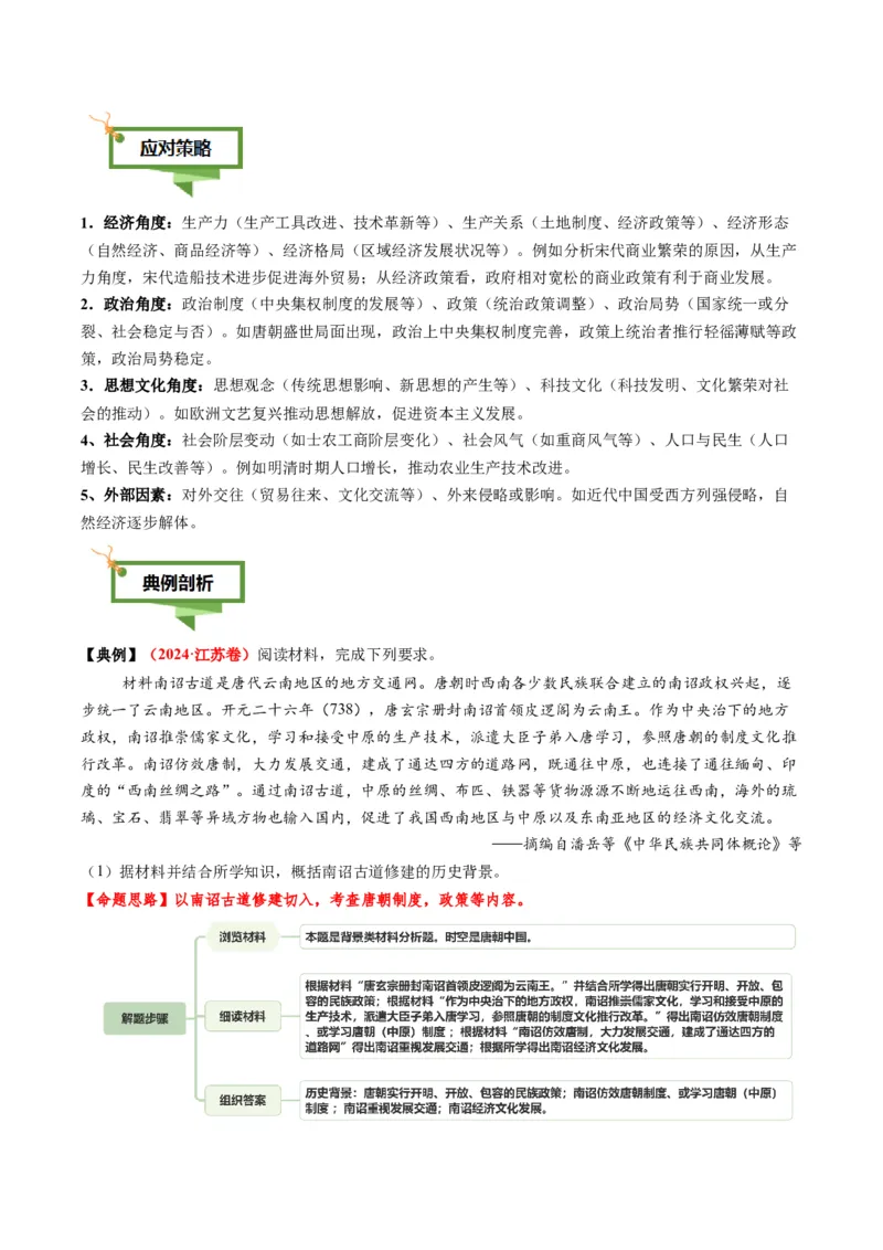 专题13概括归纳类非选择题（解析版）_07高考历史_2025年新高考资料_二轮复习_01高考语文等多个文件_2025年高考历史二轮热点题型归纳与变式演练（新高考通用）