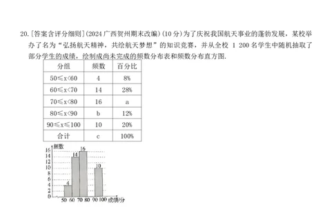 期末素养综合测试一-七年级数学下册人教版_初中数学_七年级数学下册（人教版）_期中+期末