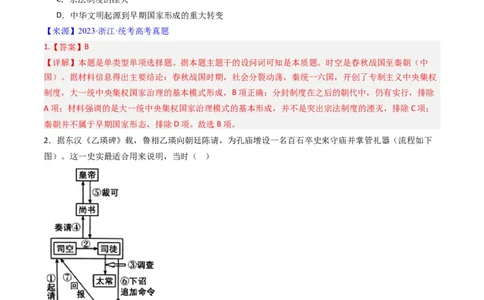 专题14选择性必修1国家制度与社会治理（解析版）_07高考历史_通用版（老高考）复习资料_2024年复习资料_完五年（2019-2023）高考历史真题分项汇编（全国通用）