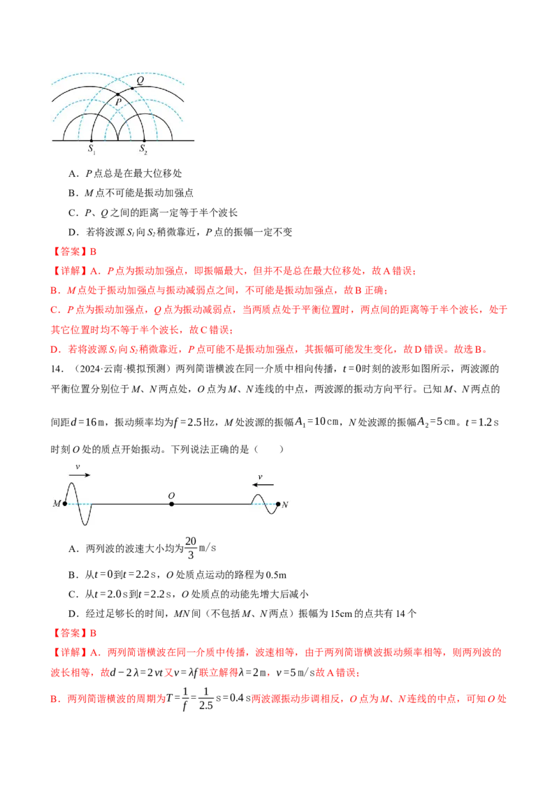 专题15机械振动与机械波（讲义）（解析版）_03高考英语_2025年新高考资料_二轮复习_01高考语文等多个文件_上好课2025年高考物理二轮复习讲练测（新高考通用）