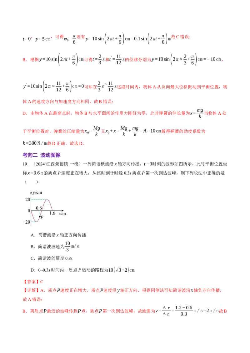 专题15机械振动与机械波（讲义）（解析版）_03高考英语_2025年新高考资料_二轮复习_01高考语文等多个文件_上好课2025年高考物理二轮复习讲练测（新高考通用）