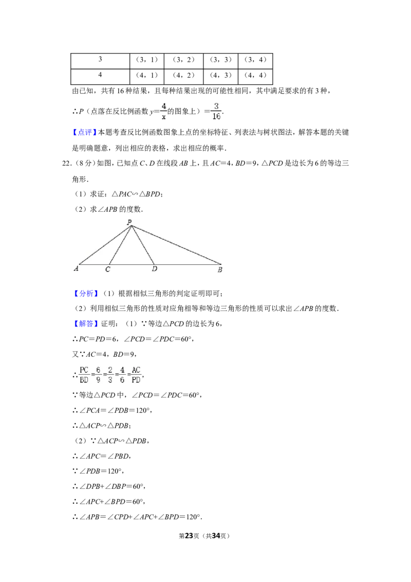 2021-2022学年山东省济南市商河县九年级（上）期末数学试卷_北师大初中数学_9上-北师大版初中数学_05习题试卷_6历年真题