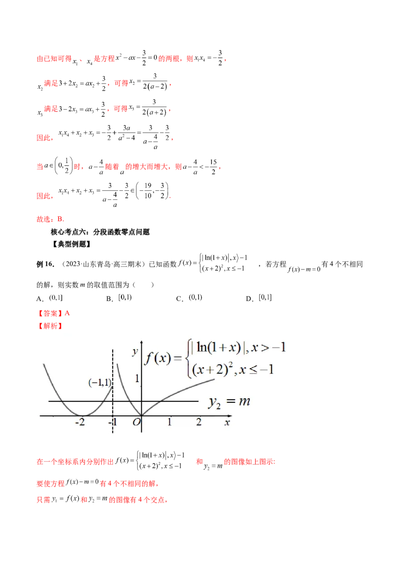 专题16函数与导数常见经典压轴小题全归类（精讲精练）（解析版）_02高考数学_新高考复习资料_2023年新高考资料_二轮复习_2023年高考数学二轮复习讲练测（新高考专用）288285027