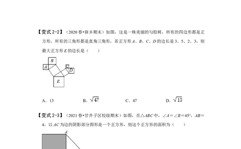 专题1.1探索勾股定理（知识解读）-2022-2023学年八年级数学上册《同步考点解读&bull;专题训练》（北师大版）_北师大初中数学_8上-北师大版初中数学_旧版_06专项讲练