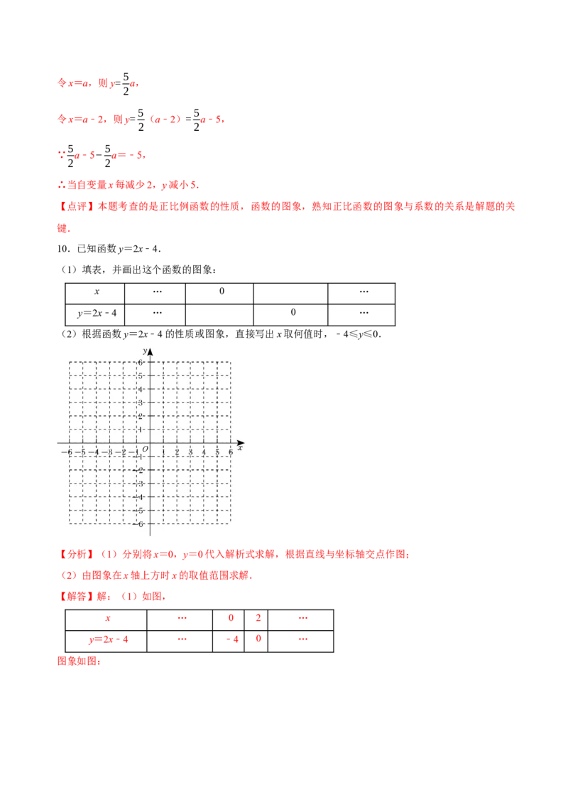 4.3一次函数的图象（第1课时正比例函数的图象与性质）（导学案）（解析版）_北师大初中数学_8上-北师大版初中数学_初中数学北师大8上-2025秋季新版_第二套推荐25_导学案