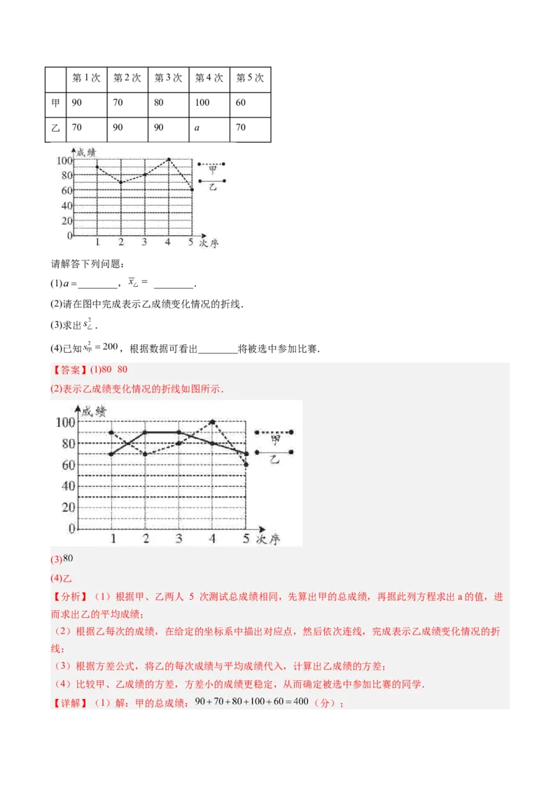 专题01数据的分析（5大题型）（专项训练）（解析版）_北师大初中数学_8上-北师大版初中数学_初中数学北师大8上-2025秋季新版_第二套推荐25_07习题试卷_专项训练_第1套