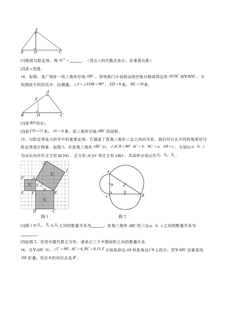 专题1.1探索勾股定理（高效培优讲义）（学生版）_北师大初中数学_8上-北师大版初中数学_初中数学北师大8上-2025秋季新版_第二套推荐25_08专项讲练