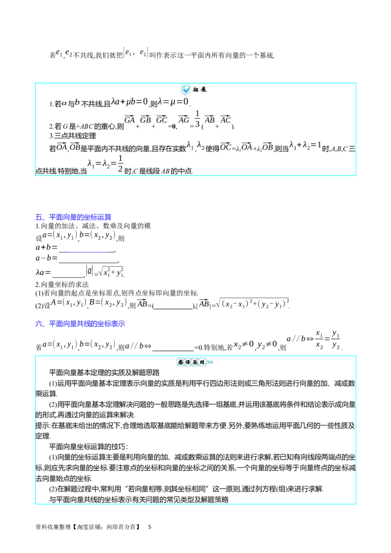专题15平面向量与复数（学生版）_02高考数学_通用版（老高考）复习资料_2024年复习资料_完备战2024年高考数学一轮复习考点帮（全国通用）_核心考点讲练