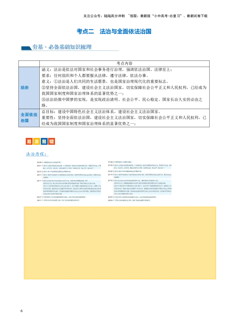 专题23走进法治天地（讲义）-2024年中考道德与法治一轮复习讲练测（全国通用）_02中考总复习（2026版更新中）_07-道法-中考总复习_2024年中考复习资料_一轮复习_配套讲义