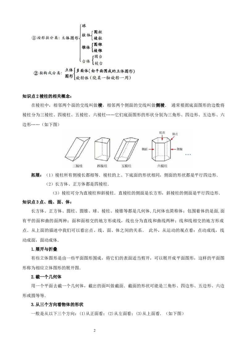专题01丰富的图形世界15考点复习指南（讲+练）（解析版）_北师大初中数学_7上-北师大版初中数学_7上-初中数学北师大（2024新版）持续更新_05讲义练习