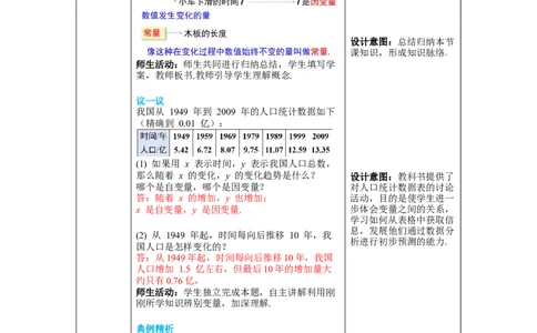 3.1用表格表示的变量间关系教案_北师大初中数学_7下-北师大版初中数学_7下-初中数学北师大版（旧版）赠送_01课件+教案+学案新课标_教案_3.BS七下第三章变量之间的关系教案