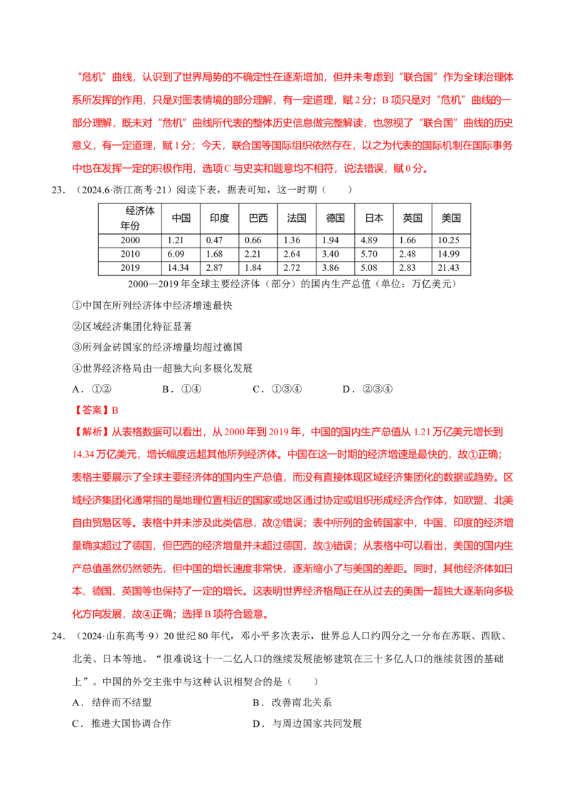 专题13风云变幻&mdash;&mdash;近代以来的国际关系与国际格局的演变（练习）（解析版）_07高考历史_2025年新高考资料_二轮复习_01高考语文等多个文件