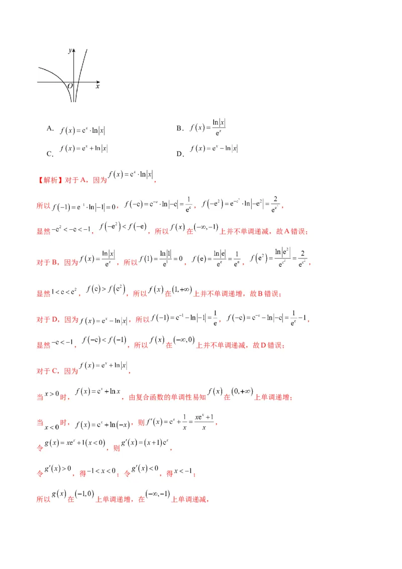 专题13函数的图象(一)(含2021-2023高考真题)(解析版)_02高考数学_2024年新高考资料_3.2024专项复习_2024年新高考数学之函数专项重难点突破练（新高考专用）
