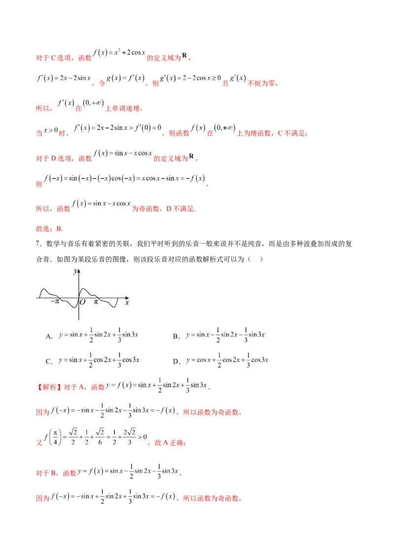 专题13函数的图象(一)(含2021-2023高考真题)(解析版)_02高考数学_2024年新高考资料_3.2024专项复习_2024年新高考数学之函数专项重难点突破练（新高考专用）
