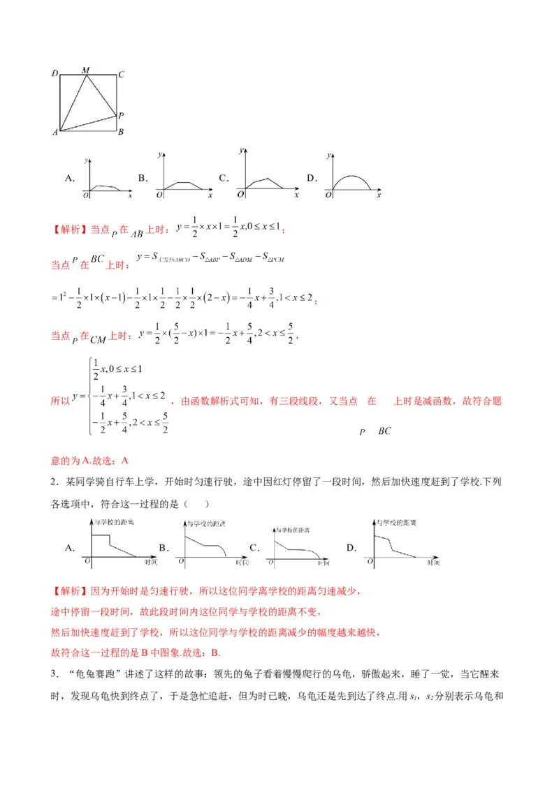 专题13函数的图象(一)(含2021-2023高考真题)(解析版)_02高考数学_2024年新高考资料_3.2024专项复习_2024年新高考数学之函数专项重难点突破练（新高考专用）