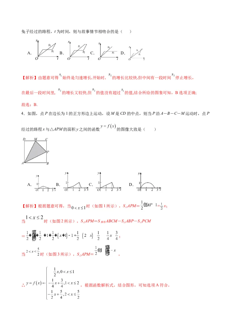 专题13函数的图象(一)(含2021-2023高考真题)(解析版)_02高考数学_2024年新高考资料_3.2024专项复习_2024年新高考数学之函数专项重难点突破练（新高考专用）