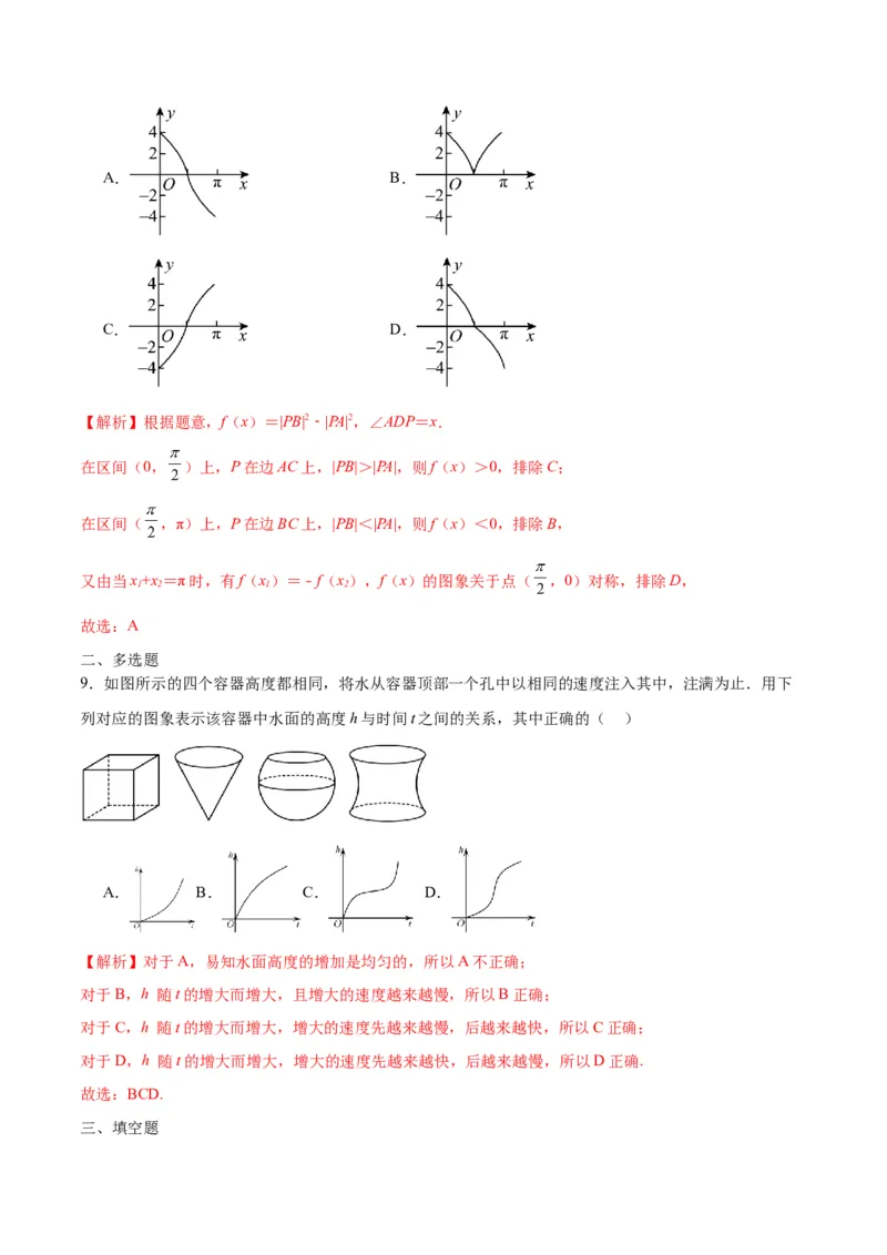 专题13函数的图象(一)(含2021-2023高考真题)(解析版)_02高考数学_2024年新高考资料_3.2024专项复习_2024年新高考数学之函数专项重难点突破练（新高考专用）