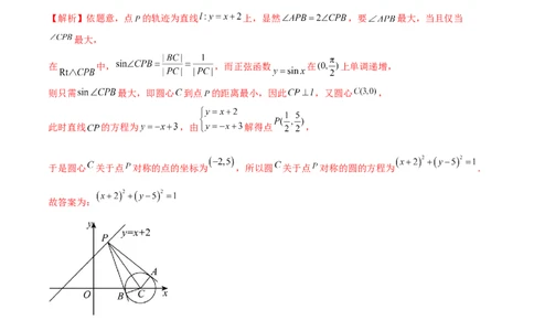 专题16直线与圆几何问题题型深度剖析与总结（练习）（解析版）_02高考数学_2025年新高考资料_二轮复习_上好课2025年高考数学二轮复习讲练测（新高考通用）3379306