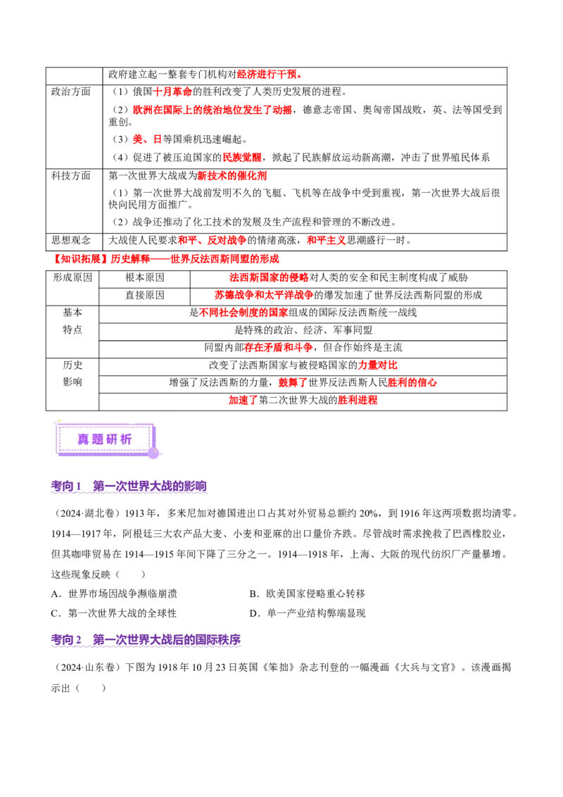 专题13风云变幻&mdash;&mdash;近代以来的国际关系与国际格局的演变（讲义）（原卷版）_07高考历史_2025年新高考资料_二轮复习_01高考语文等多个文件