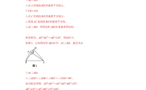 专项10勾股定理之垂美四边形模型综合应用（解析版）_北师大初中数学_8上-北师大版初中数学_旧版_06专项讲练_2022-2023学年八年级数学上册高分突破必练专题（北师大版）