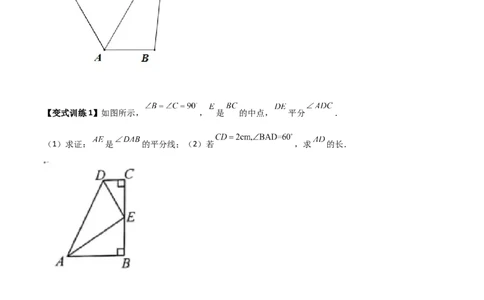 专题01与角平分线有关辅助线的四种做法（原卷版）_北师大初中数学_8下-北师大版初中数学_旧版-可参考_06专项讲练