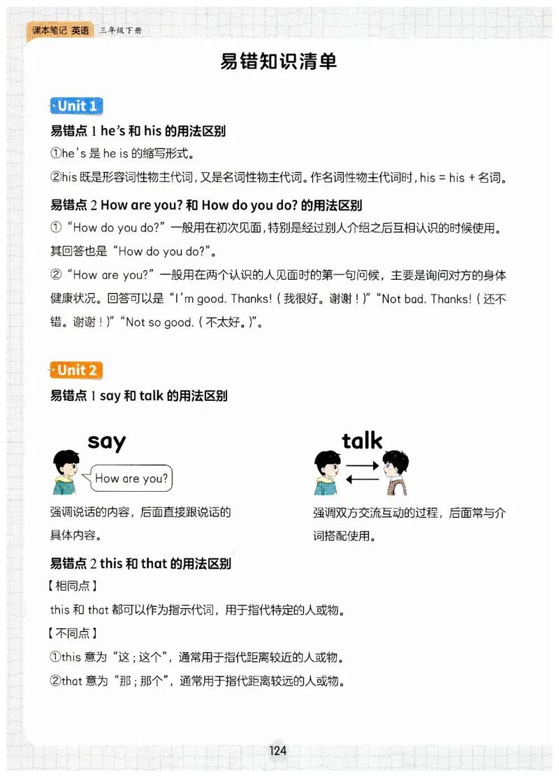 小学英语PEP3年级下册课堂笔记（25春最新版）_26春四年级上下册人教版_四上英语合集人教版PEP英语四年级上册新教材（教学视频+课件+动画+音频+练习+教案）_17练习资料