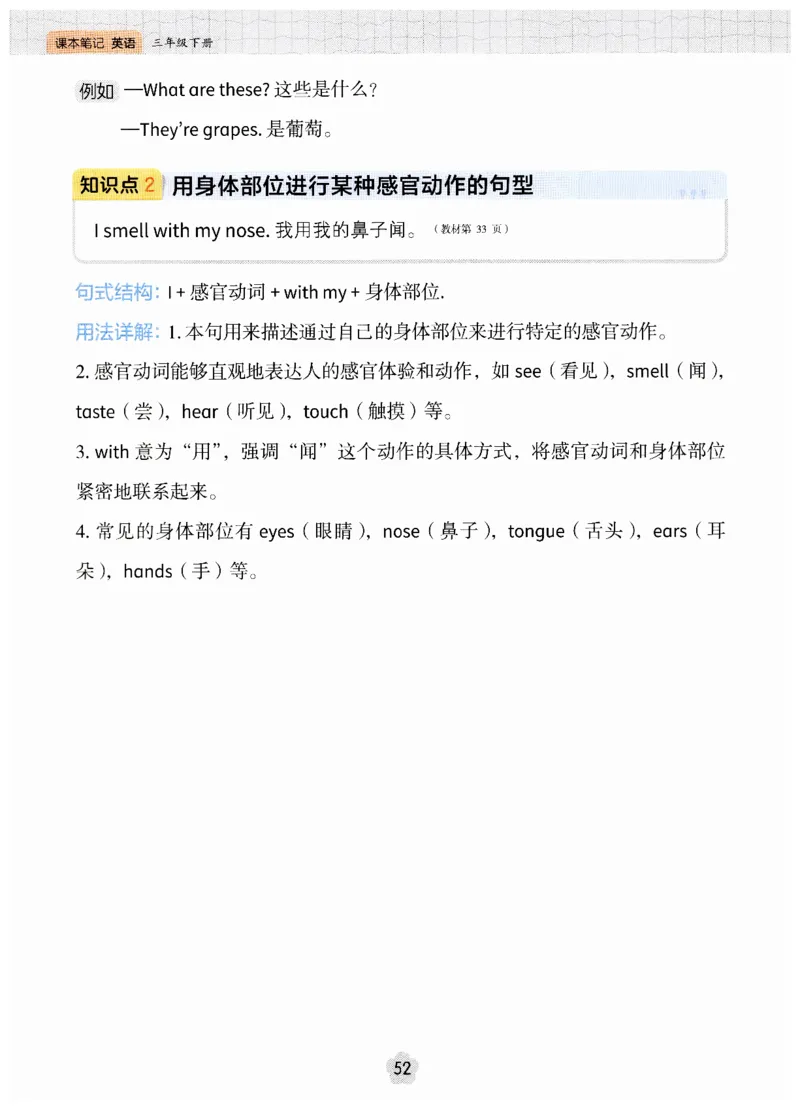 小学英语PEP3年级下册课堂笔记（25春最新版）_26春四年级上下册人教版_四上英语合集人教版PEP英语四年级上册新教材（教学视频+课件+动画+音频+练习+教案）_17练习资料