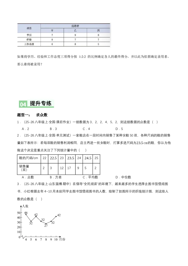 6.1平均数与方差（导学案）（原卷版）_北师大初中数学_8上-北师大版初中数学_初中数学北师大8上-2025秋季新版_第二套推荐25_04课件+教案+学案+练习（第4套）齐全_导学案